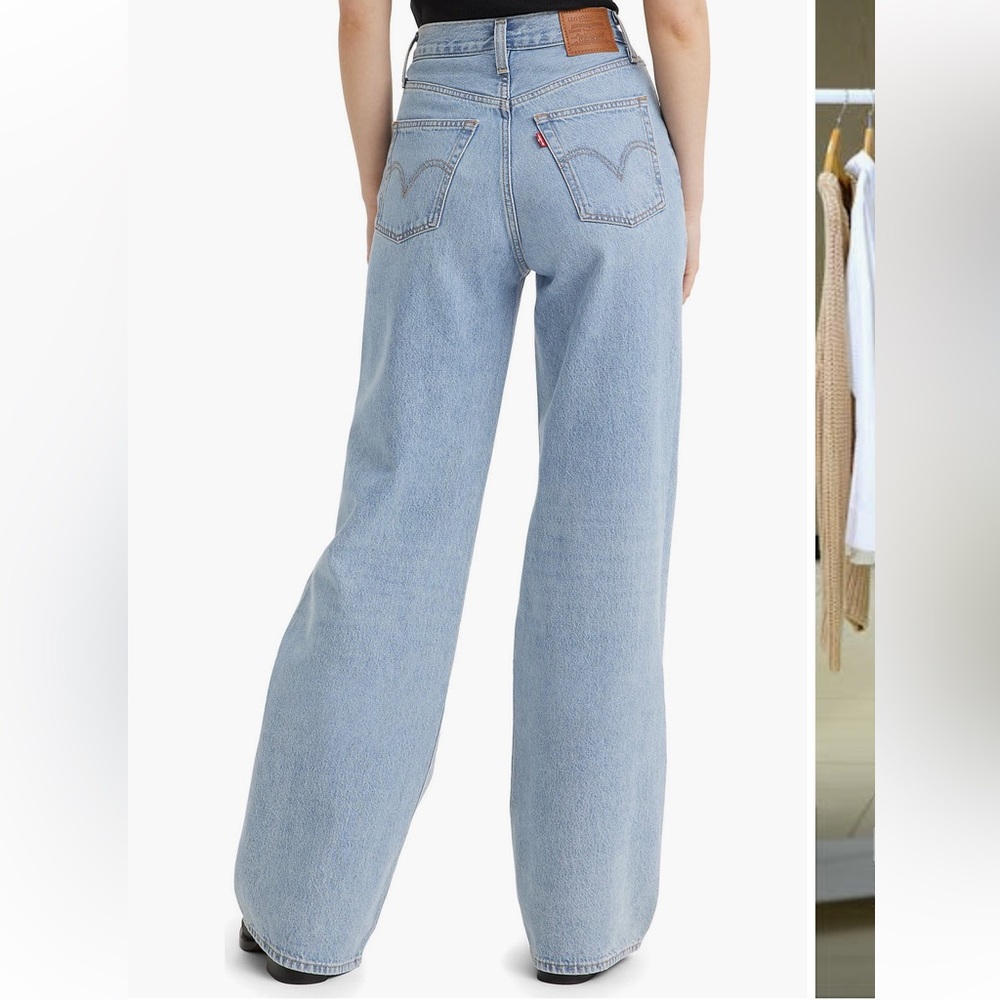 Levi’s Ribcage high waist wide leg jeans
